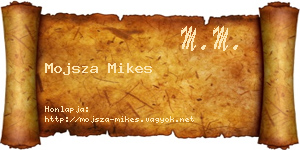 Mojsza Mikes névjegykártya